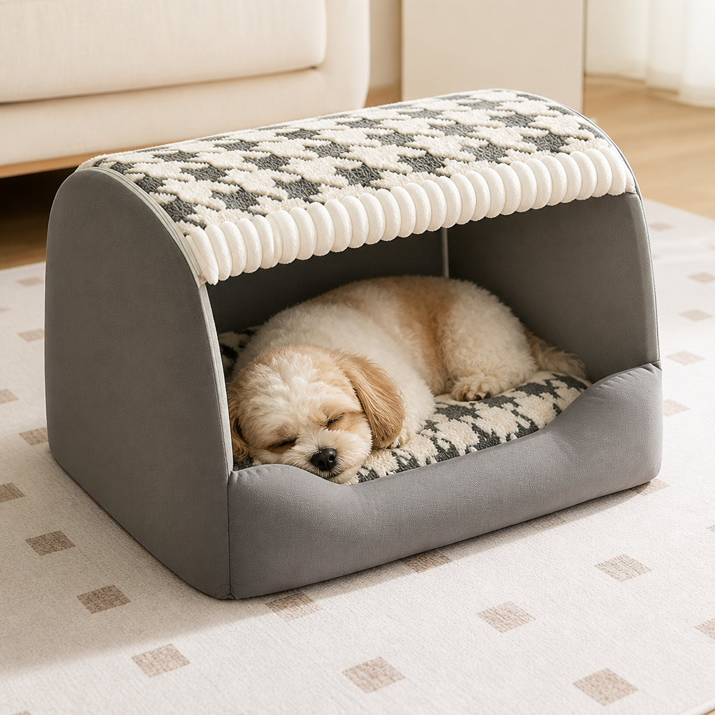 Grey — warm nest lifestyle — Drawer Deep-Sleep Dog Bed — PawLab
