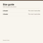 Size guide — 2-Seater / 3-Seater — PawLab