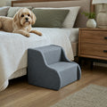 Pet stairs at bedside — home lifestyle