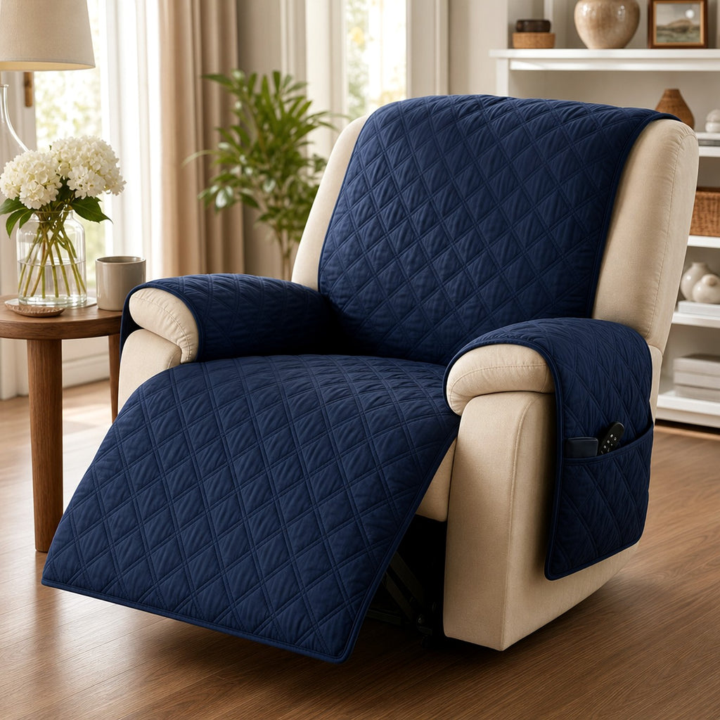 Recliner sofa protector in living room — usage